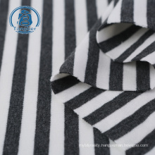 China supplier 170g  95 cotton 5 spandex stretch striped jersey fabric for t shirts